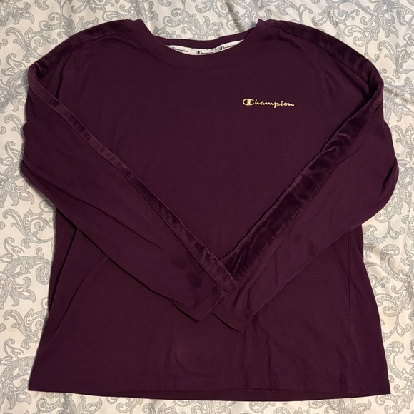 Champion Tops - Champion Women's Deep Purple Long Sleeve Tee